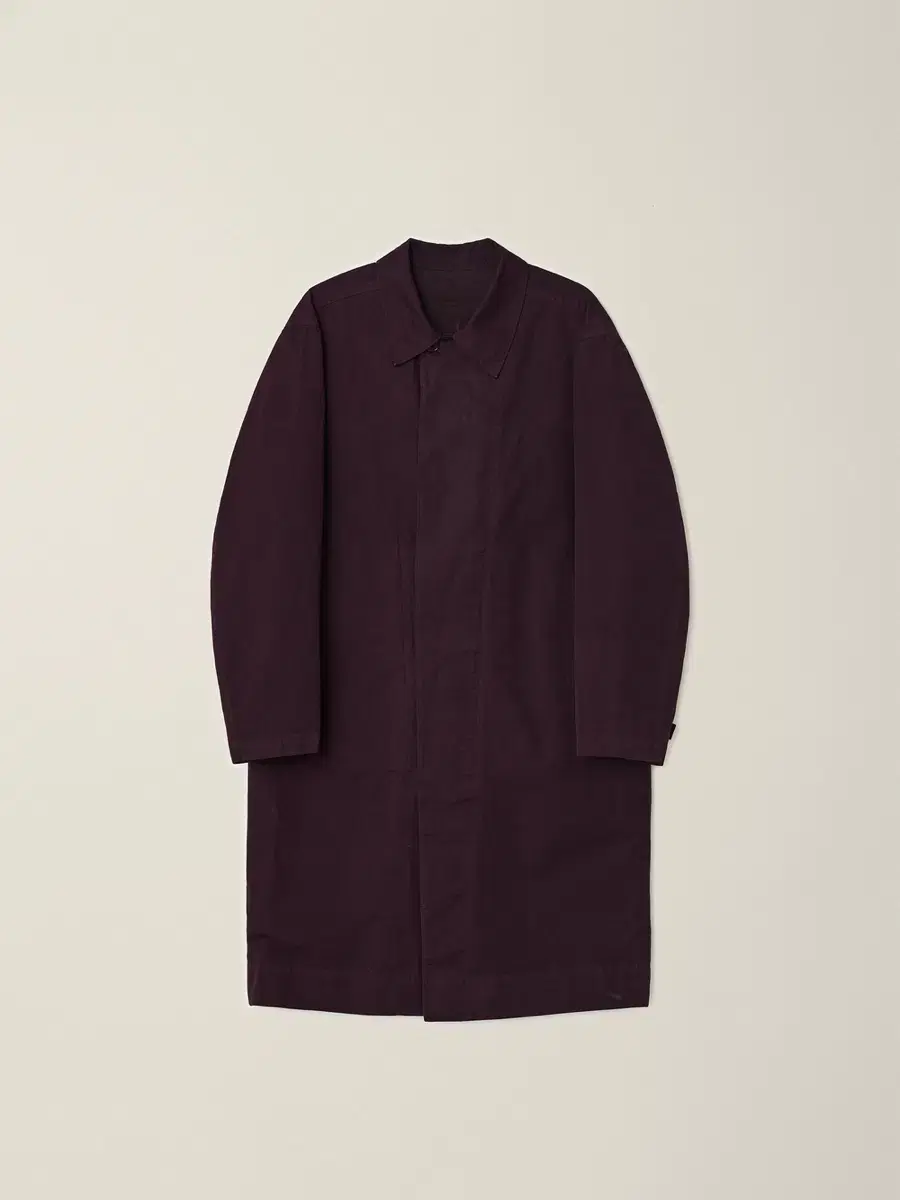 EE  GARMENT DYED COAT wine L